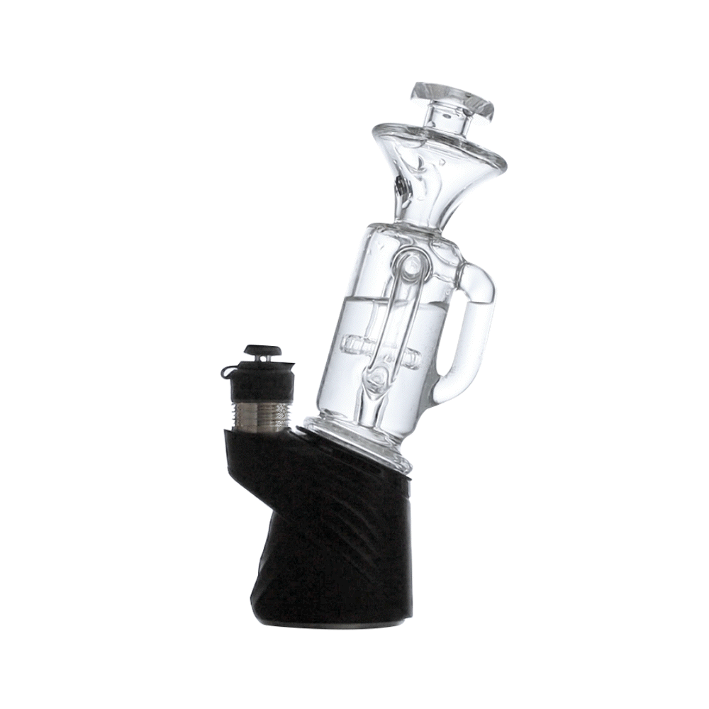 Clear Wulf Mods Quake Puffco Peak Top Bubbling With Peak on white background