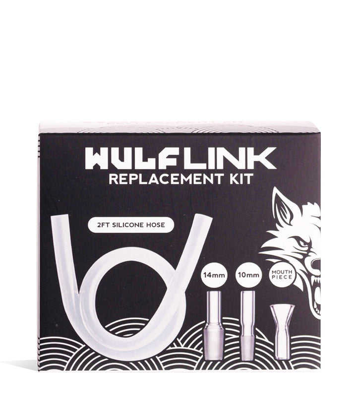 Clear packaging Wulf Mods Link Puffco Attachment Replacement Kit on white background