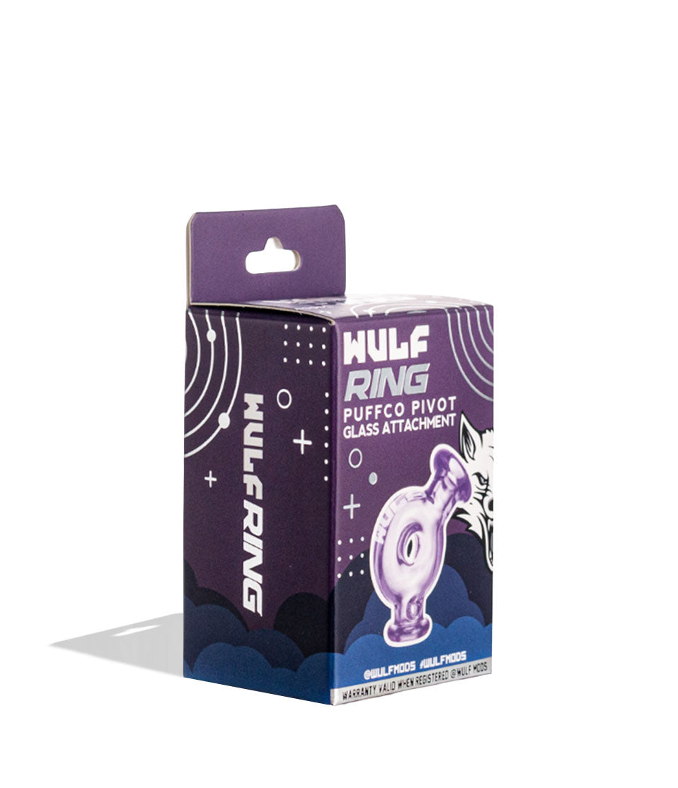 Purple Wulf Mods Ring Puffco Pivot Top packaging on white background