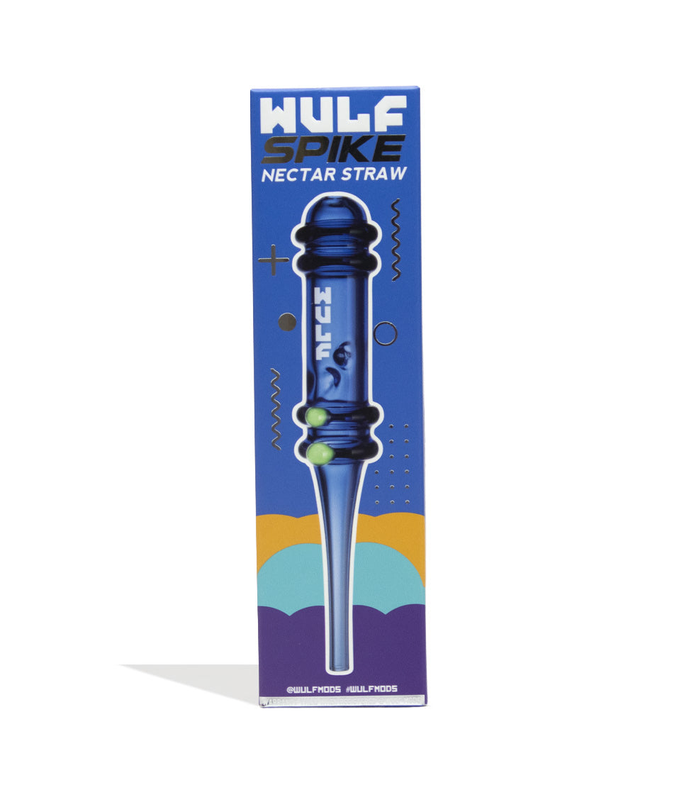 Blue Wulf Mods Spike Nectar Straw Packaging Front View on White Background
