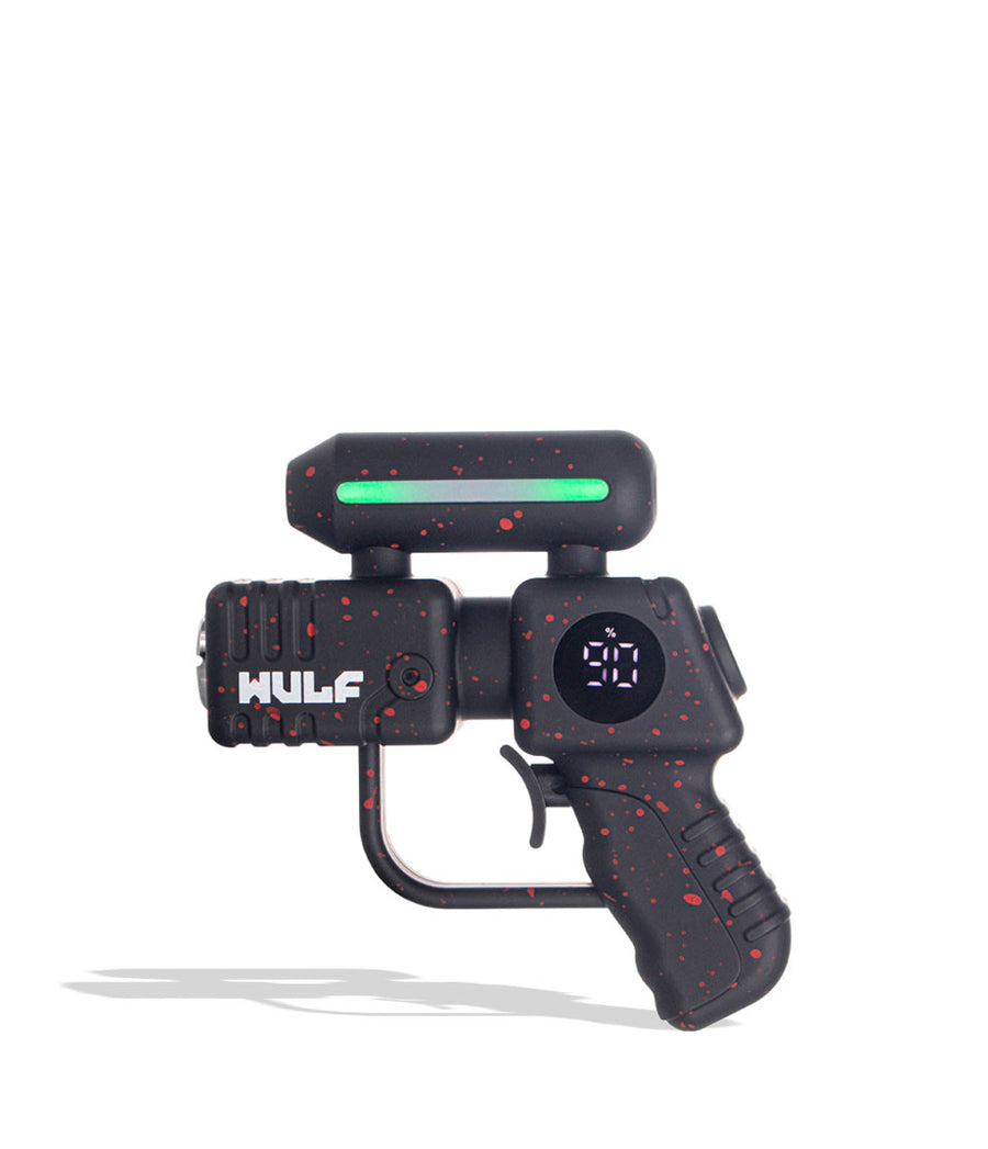 Black Red Spatter Wulf Mods Zapp Variable Voltage Battery on white background