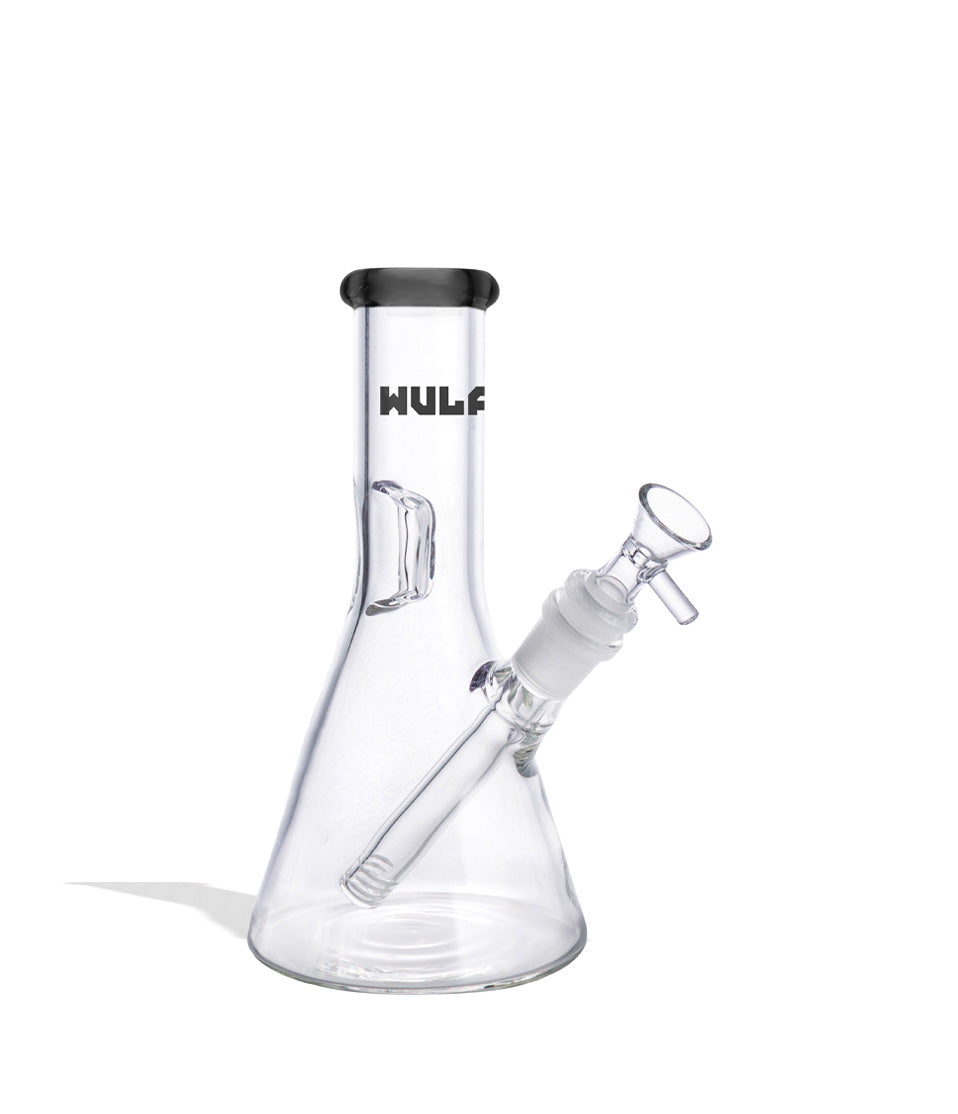 Smoke Wulf Mods 5mm 8inch Beaker Water Pipe Front View on White Background